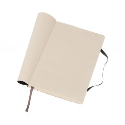 Piezīmju grāmata ar gumiju Moleskine Classic 13x21cm, 192 lapas, punktota, mīkstos vākos, melns