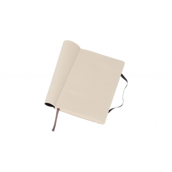 Piezīmju grāmata ar gumiju Moleskine Classic 13x21cm, 192 lapas, punktota, mīkstos vākos, melns