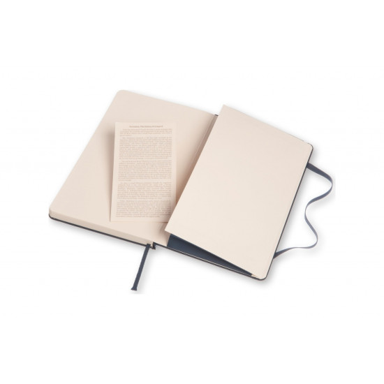 Piezīmju grāmata Moleskine Classic 13x21cm, līniju, cietie vāki, zils