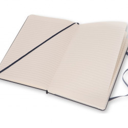 Piezīmju grāmata Moleskine Classic 13x21cm, līniju, cietie vāki, zils