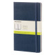 Piezīmju grāmata Moleskine Classic 13x21cm, baltās lapas, cietie vāki, zils