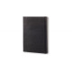 Piezīmju grāmata Moleskine Classic 19x25cm, rūtiņu, cietie vāki, melns