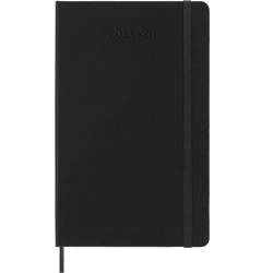 Еженедельник Moleskine 18 месяцев, Black, Открытие на 180°