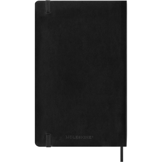 Kalendārs-piezīmju grāmata Moleskine 2025/26, 13x21cm, nedēļa, mīksti vāki, melna