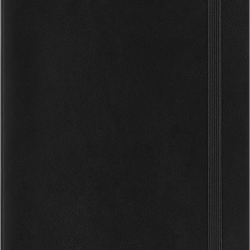Kalendārs-piezīmju grāmata Moleskine 2025/26, 13x21cm, nedēļa, mīksti vāki, melna