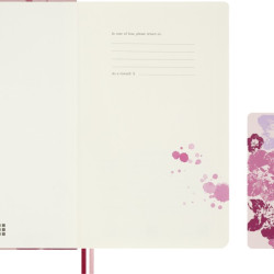 Kalendārs-piezīmju grāmatiņa Moleskine Sakura 2026/27, 18 mēneši 2026/27, 13x21cm, nedēļa, cietie vāki, rozā