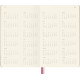 Kalendārs-piezīmju grāmatiņa Moleskine Sakura 2026/27, 18 mēneši 2026/27, 13x21cm, nedēļa, cietie vāki, rozā