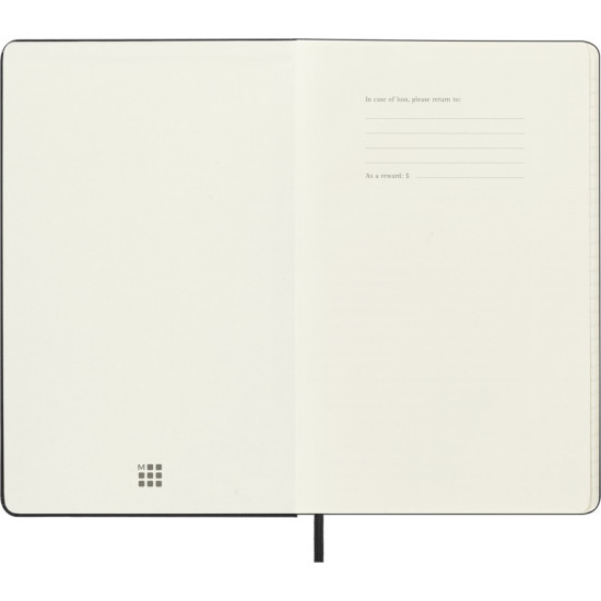 Kalendārs-piezīmju grāmata Moleskine 2026/27 13x21cm, 18 mēneši, nedēļa, cietie vāki, melna