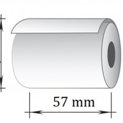 Termopapīra kases lente 57x45mm, 30m