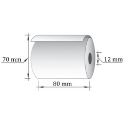Termopapīra kases lente 80x75mm, 70m