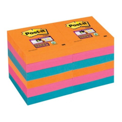 *Līmlapiņu kubs 3M Super Sticky 51x51mm 12x90 Bangkok, 3 krāsas