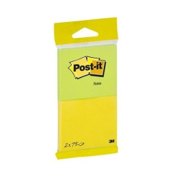 *Līmlapiņas 3M Post-It T6720-YG, 2x75 lapiņas, dzeltenas