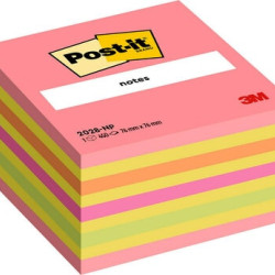 **Līmlapiņu kubs POST-IT 450l, 76x76mm, neona rozā