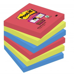 *Līmlapiņas 3M Post-It Super Sticky Bor Bora 76x76mm, 6x90 lapiņas, 3 krāsas