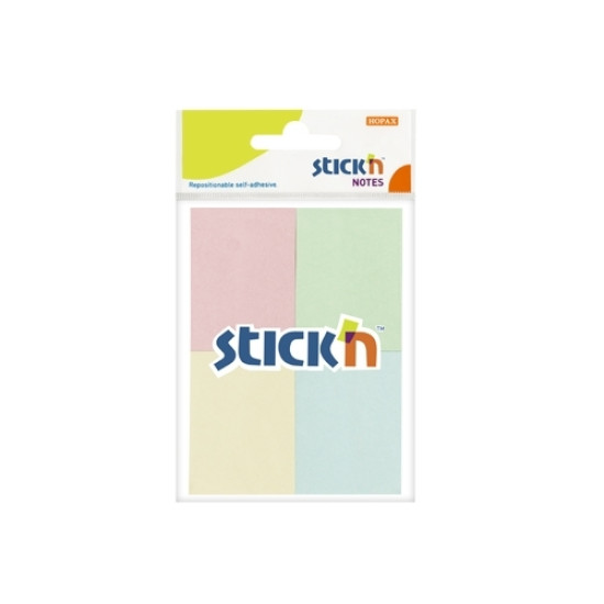 Līmlapiņas StickN 21090 38x50mm, 4x50 lapiņas, pasteļkrāsas