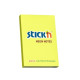Līmlapiņas StickN 21132 51x76mm, 100 lapiņas, neona dzeltenas
