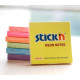Līmlapiņas StickN 21133 76x76mm, 100 lapiņas, neona dzeltenas