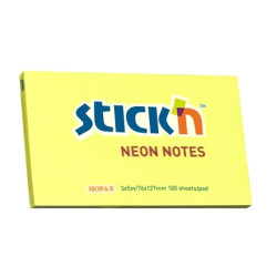 Стикеры Stick'N 21135, Neon Yellow, Secure Adhesion