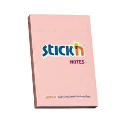 Līmlapiņas StickN 21145 51x76mm, 100 lapiņas, rozā