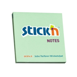Клейкие Заметки Stick'N 21150, Bright Green, Strong Adhesive