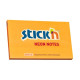 Līmlapiņas StickN 21168,76x127mm, 100 lapiņas, neona oranžas
