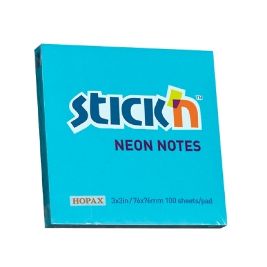 Клейкие листки Stick'N 21209, Neon Blue, Высокая видимость
