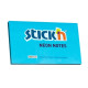 Līmlapiņas StickN 21213 76x127mm, 100 lapiņas, neona zilas