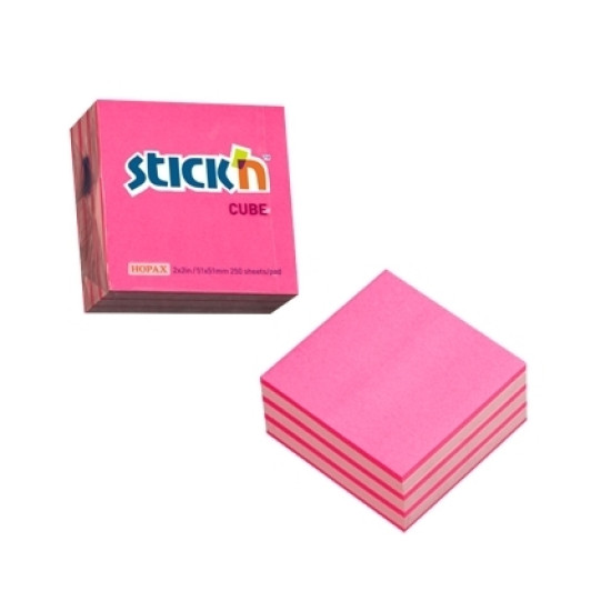 Стикеры Stick'N 21338, Neon Magenta, Two-Tone Design