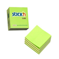 *Līmlapiņu kubs StickN 21339 Two colors 51x51mm, 250 lapas, pasteļu zaļā krāsā