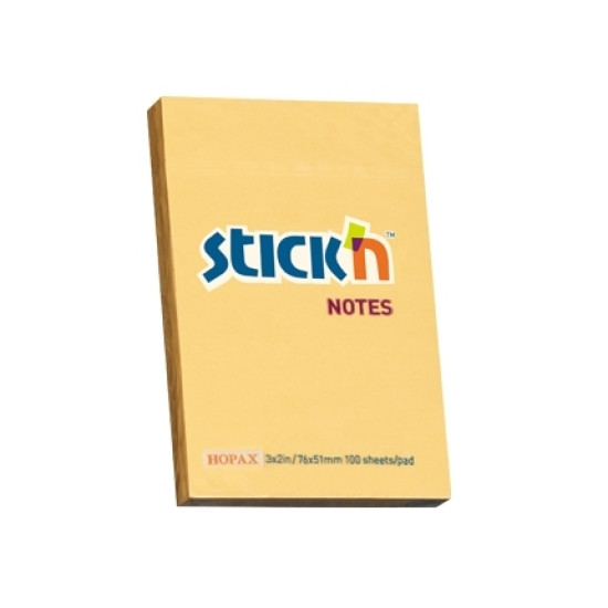 Līmlapiņas StickN 21390 51x76mm, 100 lapiņas, oranžas