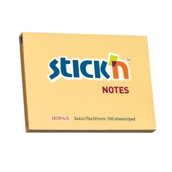 *Līmlapiņas StickN 21392 76x102mm, 100 lapiņas, oranžas
