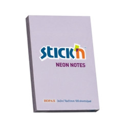 Līmlapiņas StickN 21402 51x76mm, 100 lapiņas, violetas