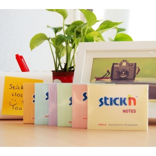 Līmlapiņas StickN 21404 76x102mm, 100 lapiņas, violetas