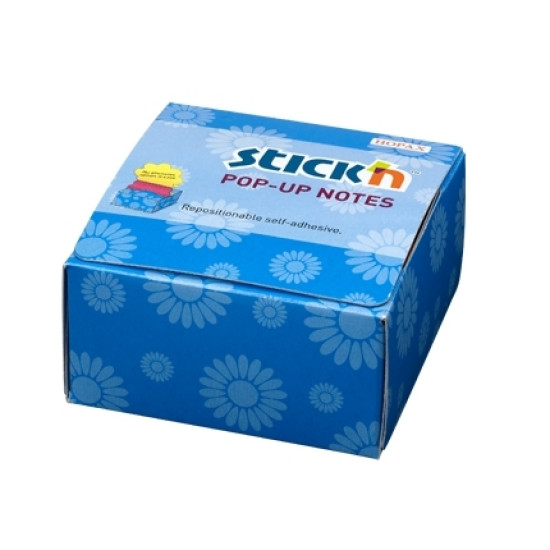 *Līmlapiņas StickN 21430 Z-veida, 76x76mm, 200 lapiņas, zieda forma, sarkanas, dzeltenas