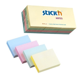 Līmlapiņas StickN 21531 38x51mm, 12x100 lapiņas, asorti