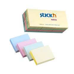 Līmlapiņas StickN 21531 38x51mm, 12x100 lapiņas, asorti