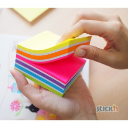 Клейкие Записки Stick'n Розовый Куб, Pink, Кубический Дизайн