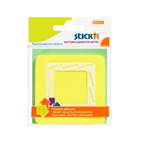 Стикеры StickN 21541, Yellow, Патентованная 360° адгезия