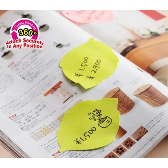 Стикеры StickN 21541, Yellow, Патентованная 360° адгезия