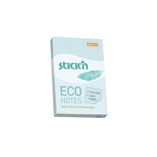 Стикеры StickN Eco, Из переработанной бумаги, Pastel Blue