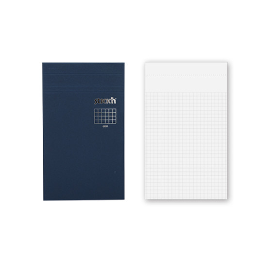 Блокнот для заметок StickN 21852, клетчатый, White