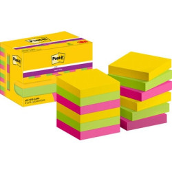 Līmlapiņas 3M Post-It Super Sticky Carnival 47.6x47.6mm, 12gab/iep, asorti