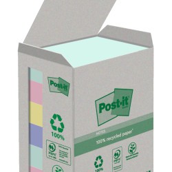 Līmlapiņas 3M Post-It Recycling 38x51mm, 6gab/iep, asorti