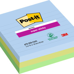 Līmlapiņas 3M Post-It Super Sticky 101x101mm, 3 gab/iep, Oasis