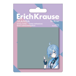 *Līmlapiņas ErichKrause Manga, 75х75mm, 50lapiņas, zilas