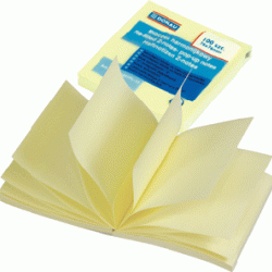 *Līmlapiņas Donau Z-veida 76x76mm dzelt,