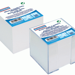 Piezīmju papīru kubs kastītē Donau 83x83mm, 750 lapas, baltas lapas