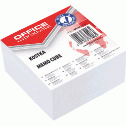 *Piezīmju papīra kubs Office Products 85x85mm, 400 lapas, balts