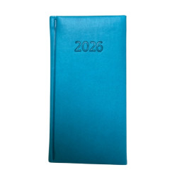 Plānotājs Kreska 2026 Viva 82x163mm, nedēļas atvērums, tirkīza