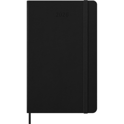 Kalendārs-piezīmju grāmata Moleskine PRO 2026, 13x21cm, nedēļas vertikāls atvērums, cieti vāki, melna
